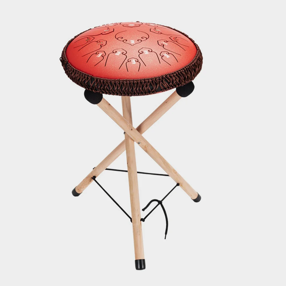 Hand Pan Drum Tongue Drum Holder Wooden Stable Tripod Tongue Drum Bracket Stand for Handpan Display Percussion Racks Portable