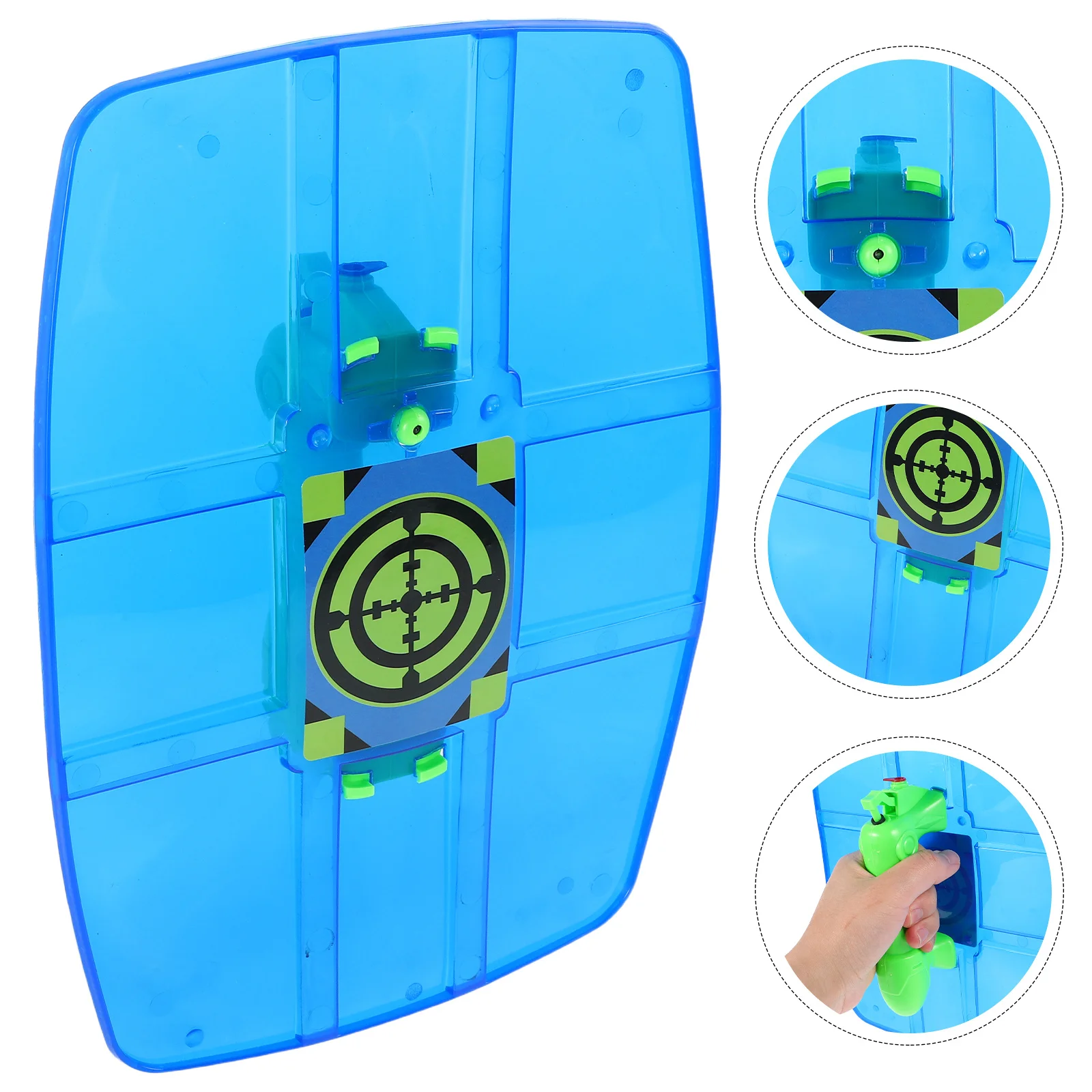 Esguicho de água em forma de escudo criativo ao ar livre praia brinquedo diversão crianças atividades de verão resistente ao desgaste leve