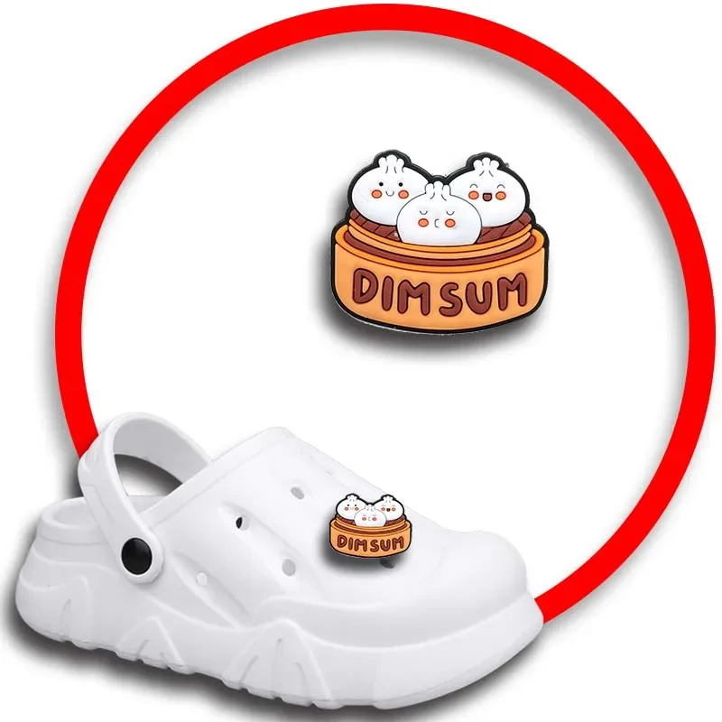 

Cake Snacks Shoe Charms for Crocs Sandals Women Clogs Pins Shoe Decorations Accessory Men Badges Girls Kids Shoes Accessories