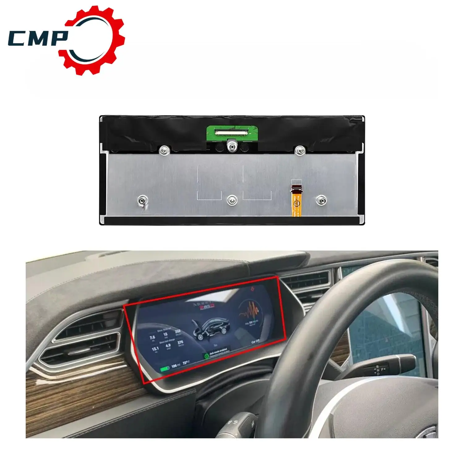 

12.3 Inch LCD Display Digital Instrument Cluster For Tesla Model S, S2, X Screen OEM Number LA123WF1(SL)(01) Car Accessories