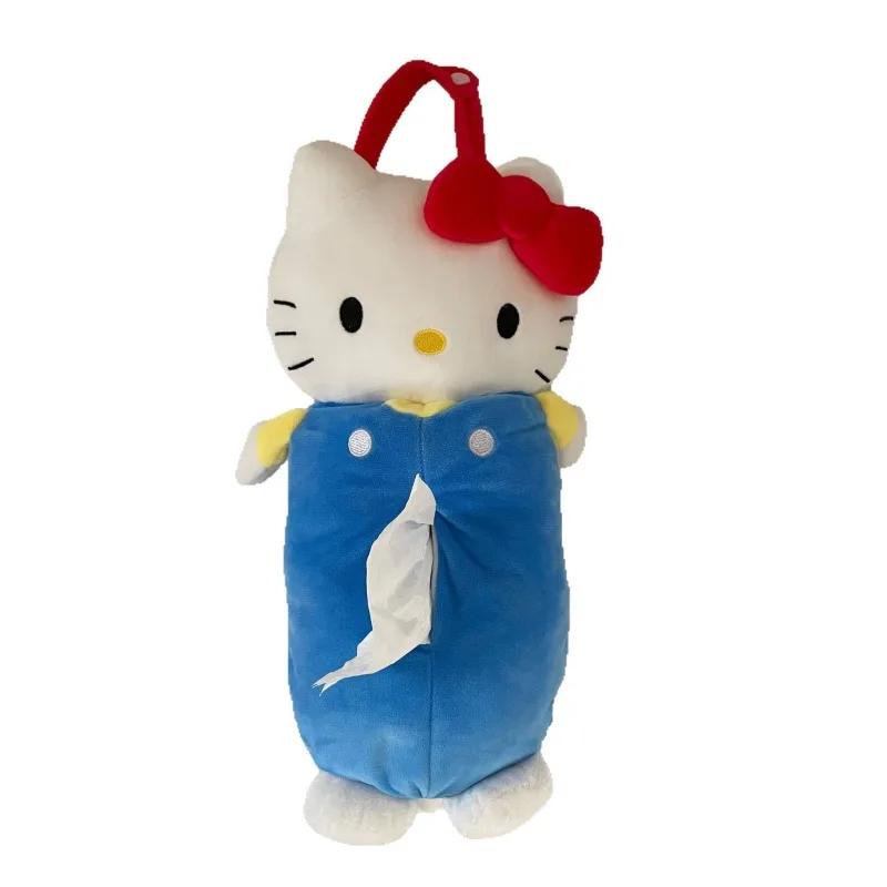Trend Personality Cartoon Cat Tissue Box Ins Style Girly Heart Car Doll Storage Tissue Sleeve Hanging Paper Bag