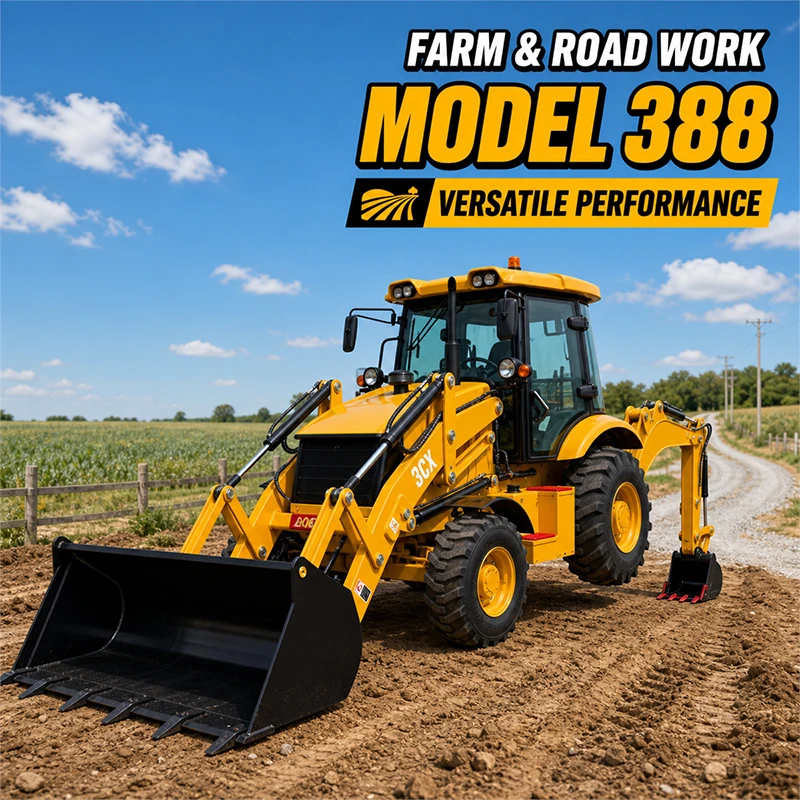 

Nicosail Custom 3CX 4WD Backhoe Loader Large Digging Depth Big Loading Capacity For Agricultural Irrigation Project