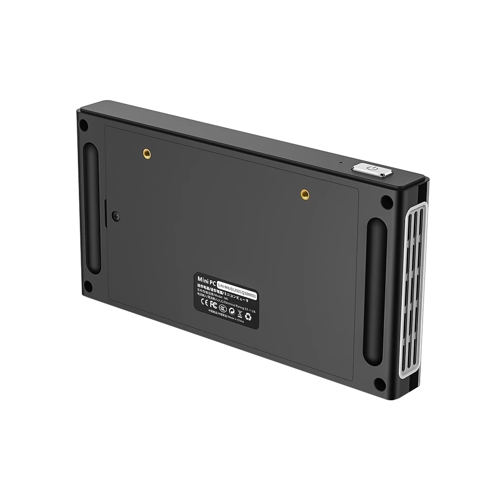 Mini vara portátil do PC do bolso, Intel N100, N200, Windows 11, 8G, 16G, LPDDR5, 512G, SSD de NVME, 2.5G, Lan, Wifi6, 4K, 12o