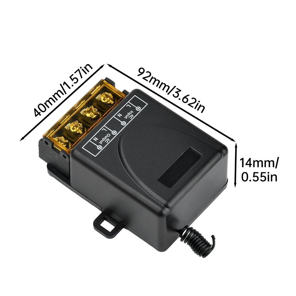 AC 85-250 В 40A беспроводной пульт дистанционного управления RF передатчик приемник ВКЛ/ВЫКЛ релейный контроллер для водяного насоса светодиодные фонари 433,92MH