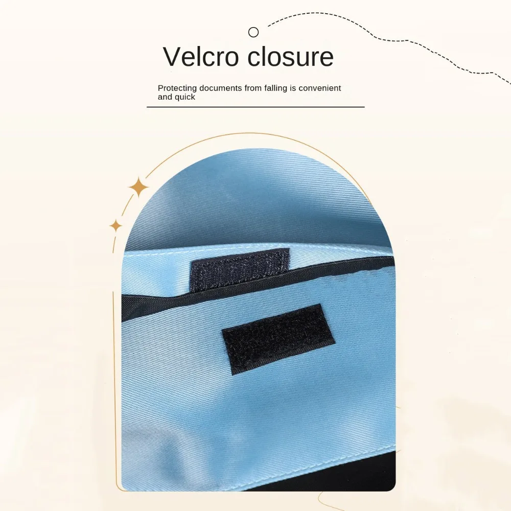 Large-capacity A4 File Tutorial Bags Stationery Multifunction School Tutorial Storage Bag Portable Casual Student Tote Handbag