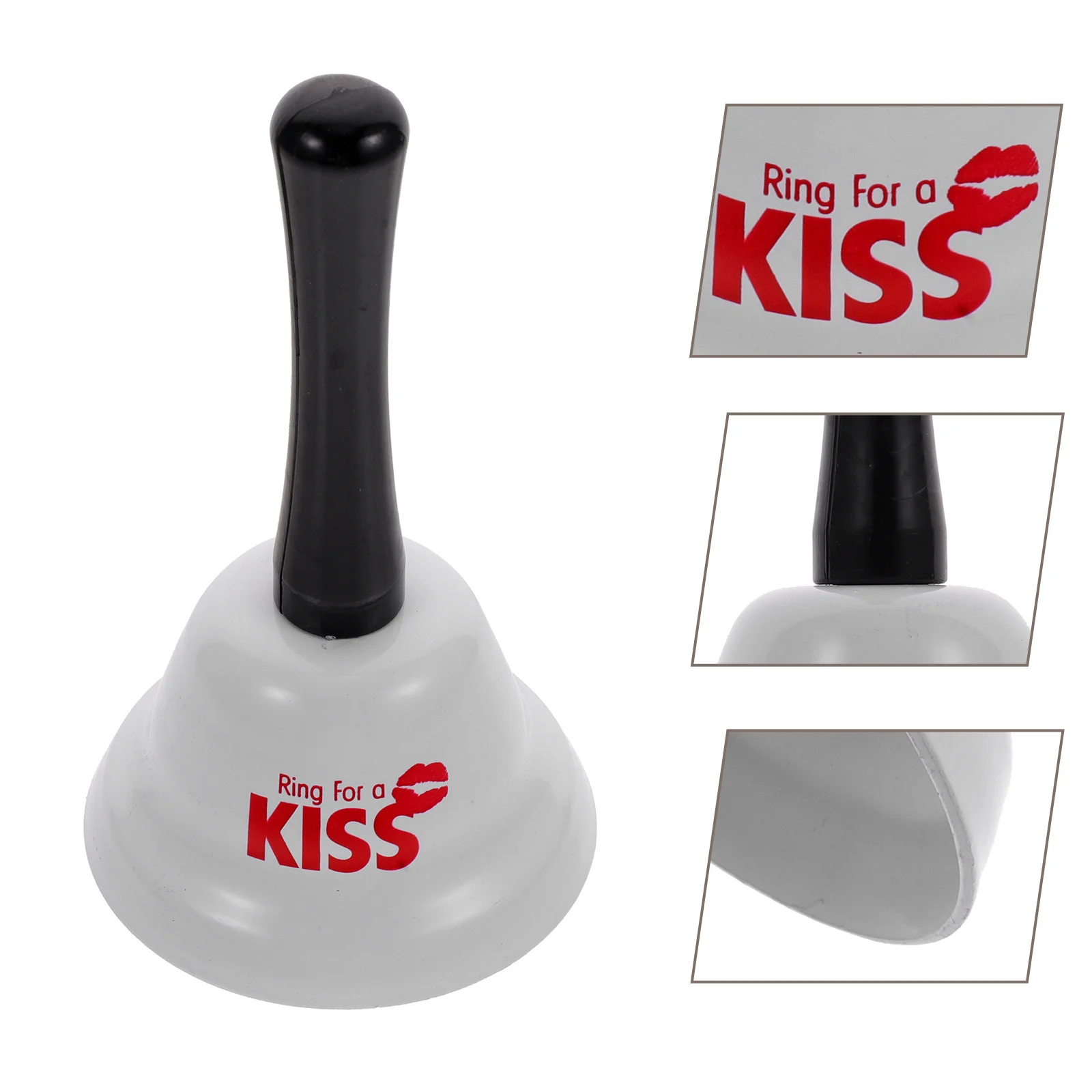 حلقة لقبلة جرس يدوي محمول خفيف الوزن لحفلات الزفاف والهتاف وخدمة العشاء وجرس منبه معدني هدية رومانسية #6