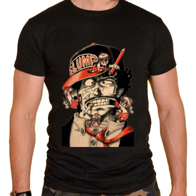 Fashion Arale T-shirt Printed Dr Slump Anime Cotton Dr Slump Toriyama Anime Manga 80s90s Cute Robot T-Shirt Women men Clothing