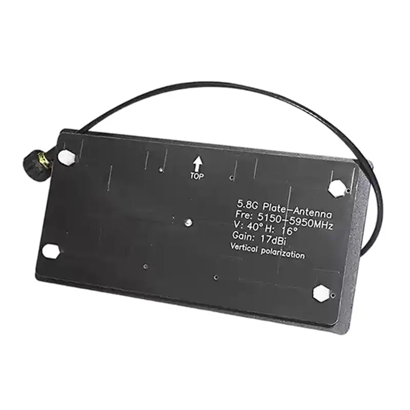 [b24b-】-for-hd-vtx-auto-tracker-fpv-monitor-drone-antenna-siyi-hm30-compatible-58g-17dbi-5150-5950mhz-sma-directional-panel