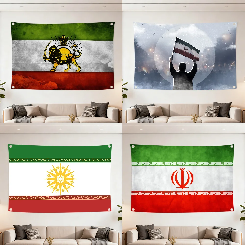 Islamic Republic of Iran flag Decoration Outdoor Picnic Party Art Hanging Home Camping Party Banner Best sellers