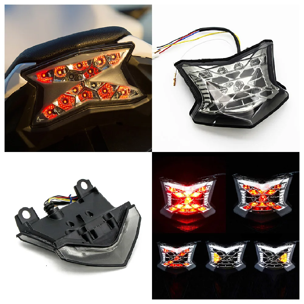 Fit for Kawasaki ZH2 Z900 Z650 ABS 2020 2021 2022 2023 Motorcycle LED Taillight Rear Brake Turn Signal Integrated Tail Lights