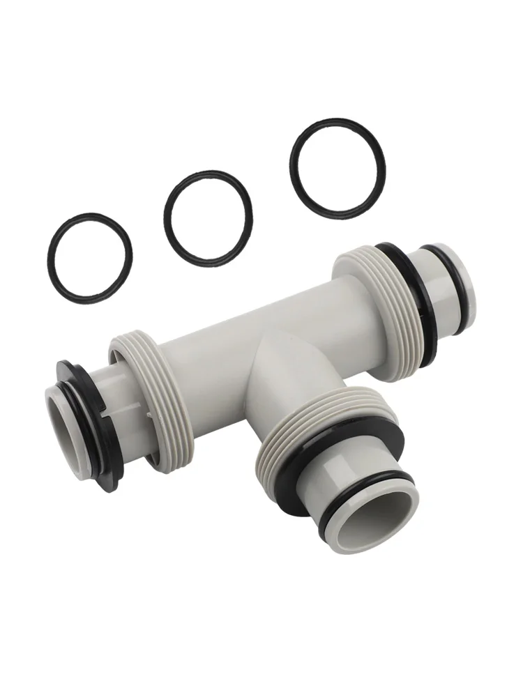 High Quality New Adapter UV Resistance Dual Split For Intex Parts Hose Plunger Valve PP Material Pool Pumps T-connector