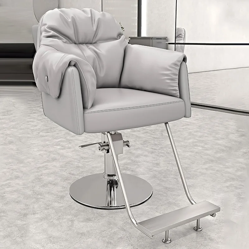 

Barber shop hair perm and dyeing chair, hair salon rotatable lift stool