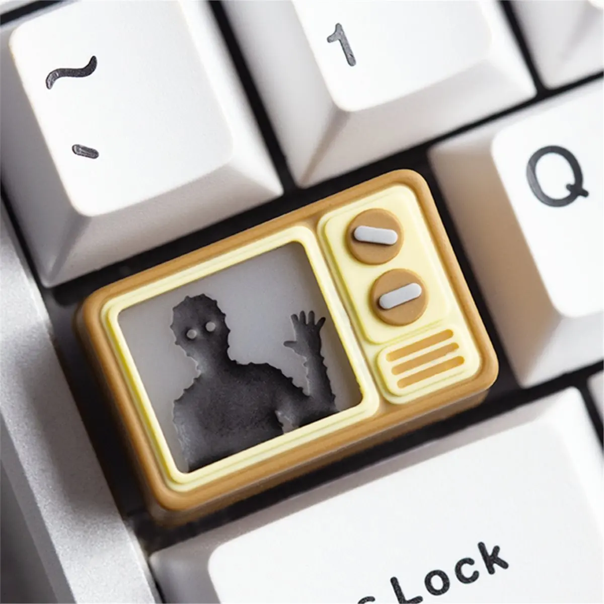 forfor Cube Escape the Lake Tv Creatives Light-Transmitting Mechanical Keyboard Personalized Resin Material Keycaps Fun Gifts A