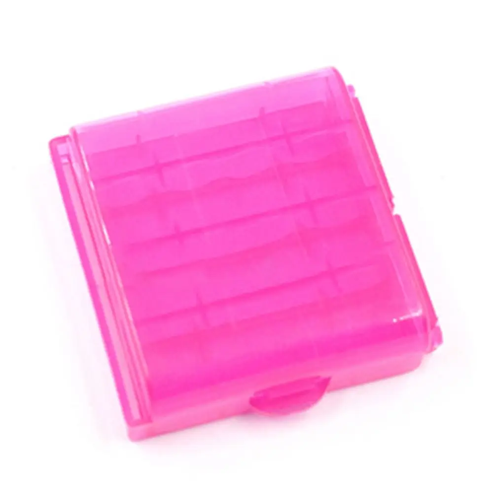 Plastic For 14500 10440 Organizer Battery Case 4 AA AAA Battery Box Battery Holder Storage