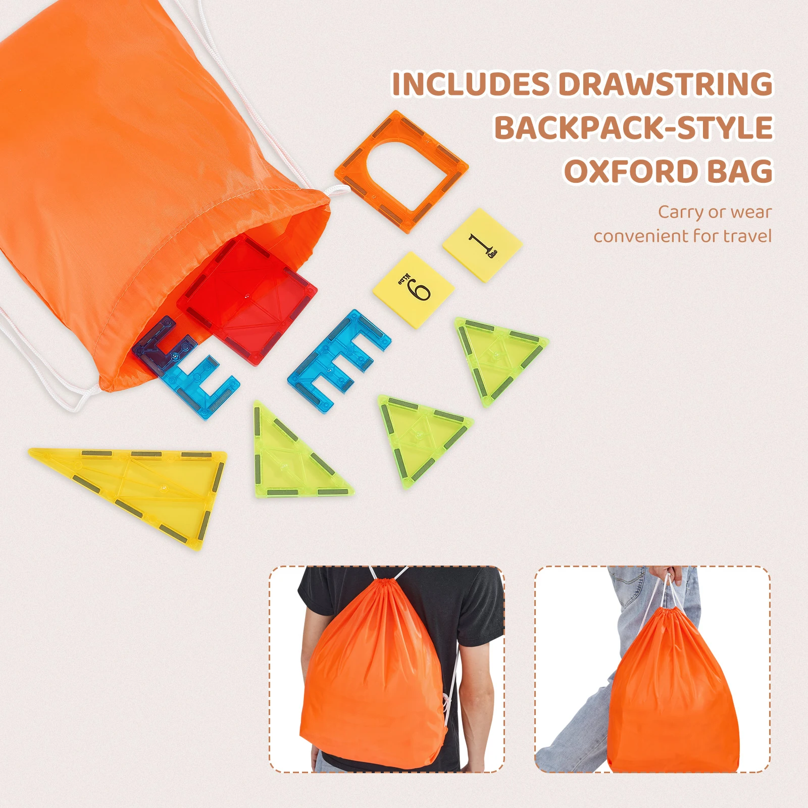 SucceBuy 55 قطعة اللبنات المغناطيسية مجموعة البناء بلاط المغناطيس الأطفال مونتيسوري لعبة تعليمية لعب للأطفال الهدايا