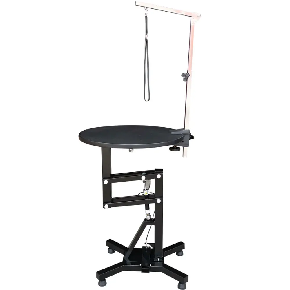 New 60cm Pet Air Pressure Grooming Table Hair Trimming Shape Pneumatic Lift Rotary Shearing Cat And Dog Grooming Table N-209