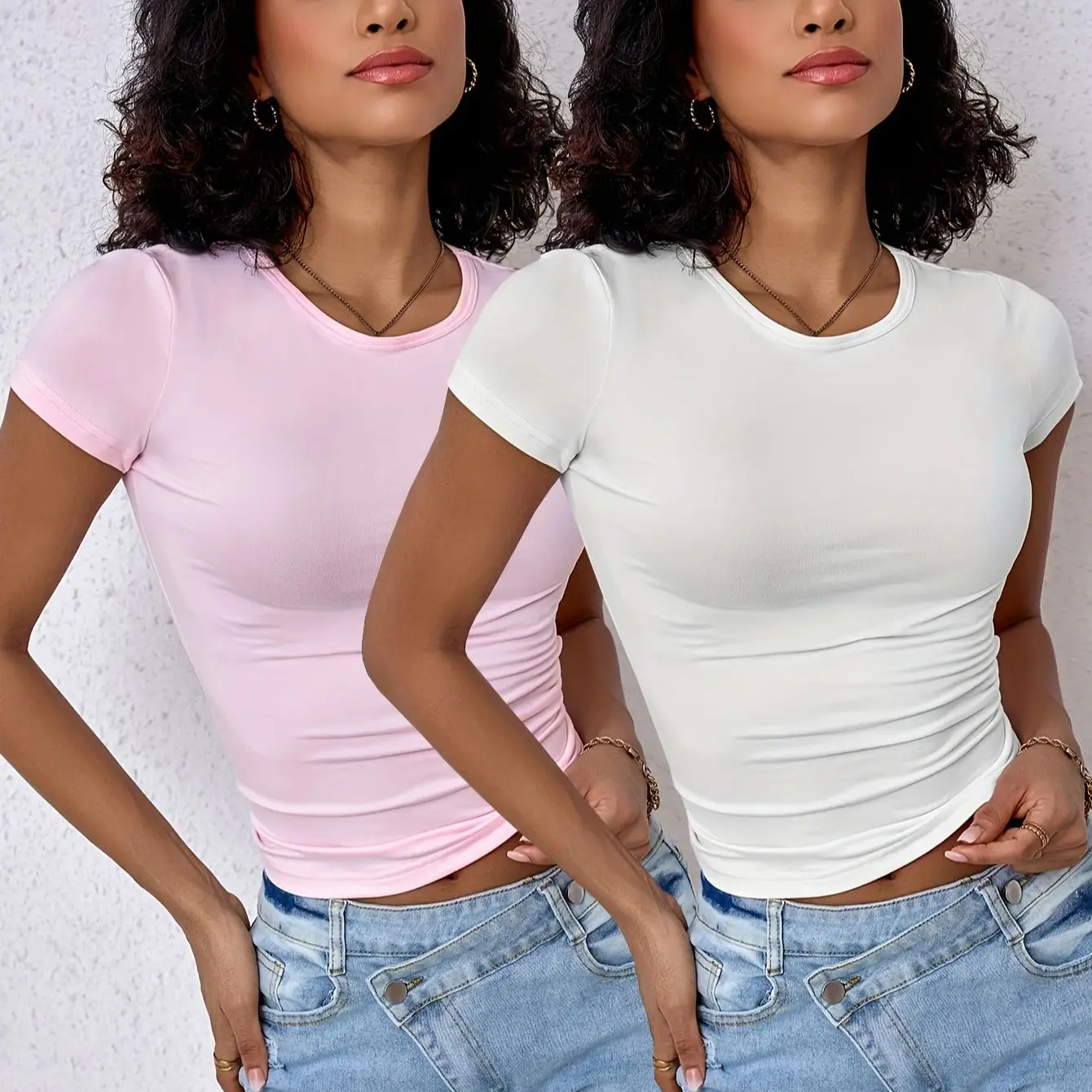Pink and White