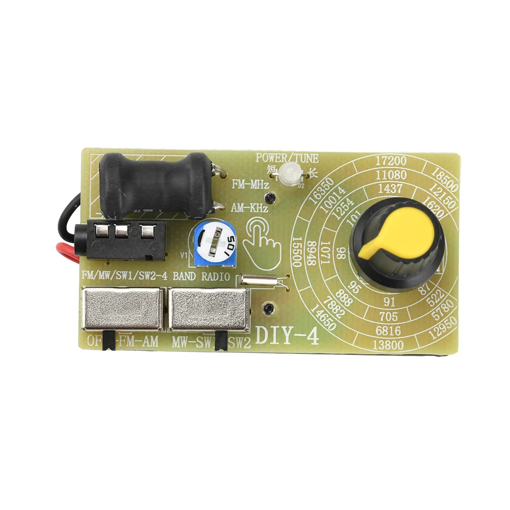 FM/MW/SW Multi Band Headphone Radio Module Medium Wave Short Wave FM Radio Module DIY Radio Kit with Headphone Jack