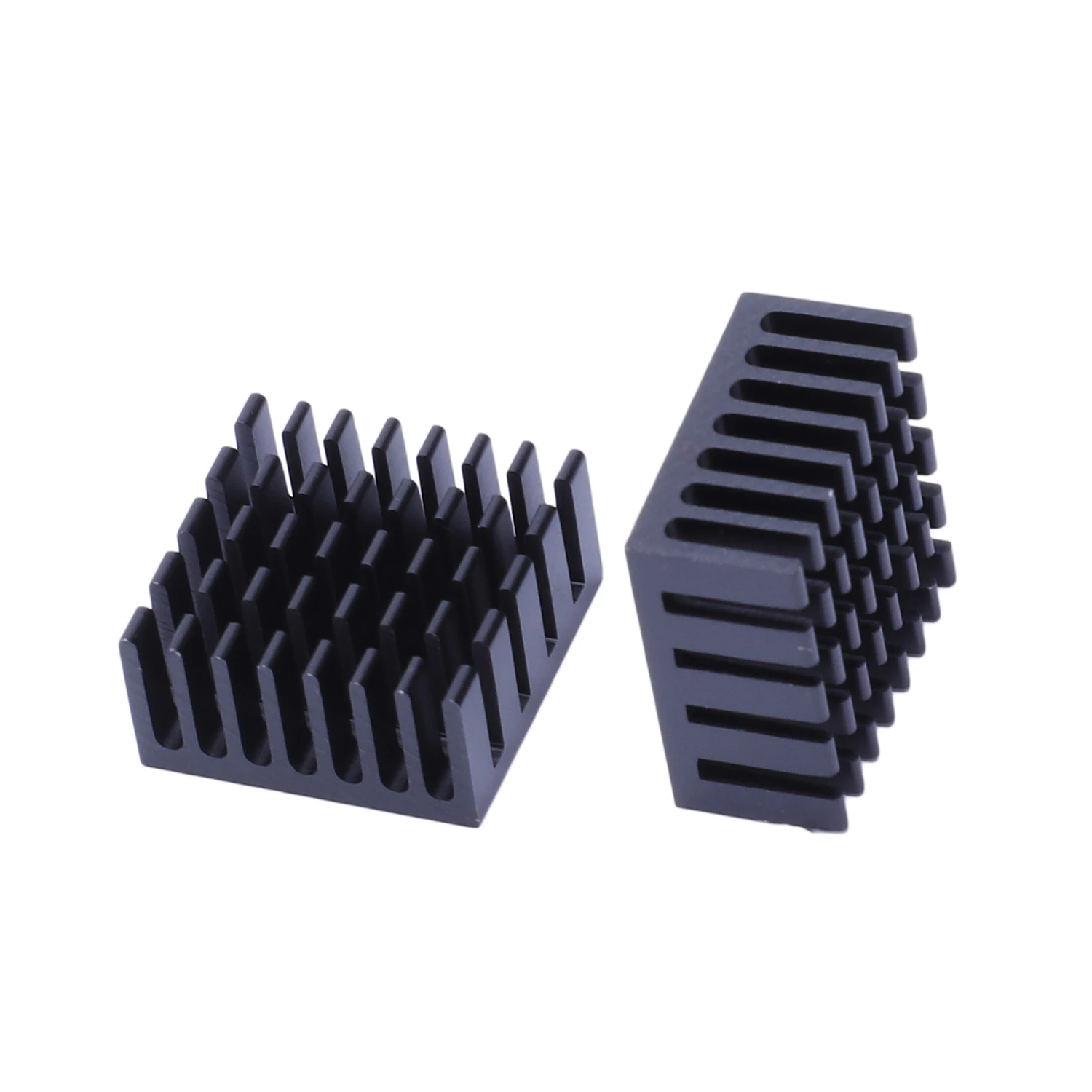 10 Pcs Black Aluminum Cooler Radiator Heat Sink Heatsink 20mm x 20mm x 10mm