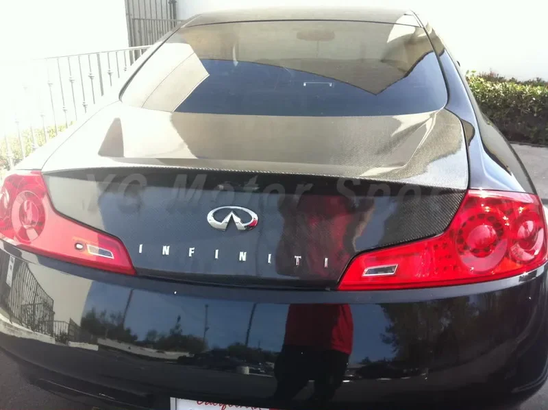 

Car Accessories Carbon Fiber OEM Style Trunk Bootlid Fit For 2003-2007 G35 2D Coupe Rear Boot Lid Flap Tailgate