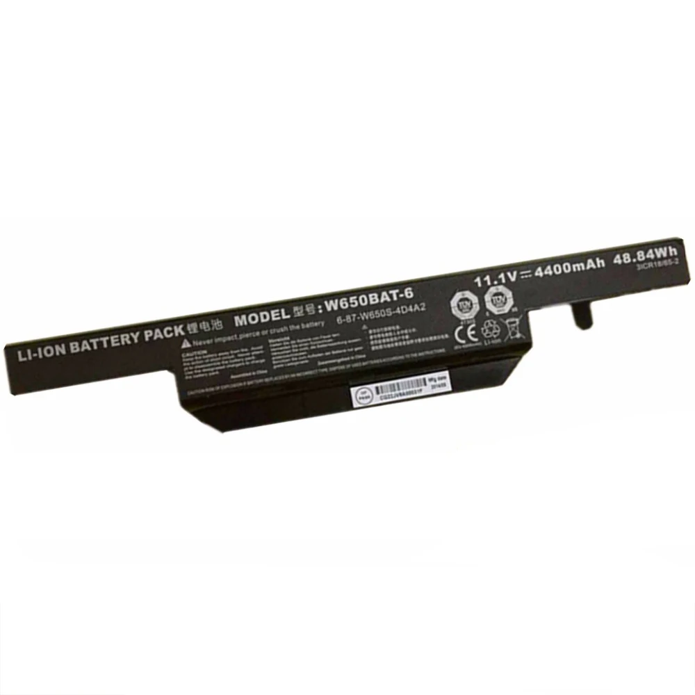 New W650BAT-6 Original Laptop Battery For Clevo K590C-I3 K610C-I5 K4 K5 For Hasee K610C K650D K570N K710C K590C K750D Series