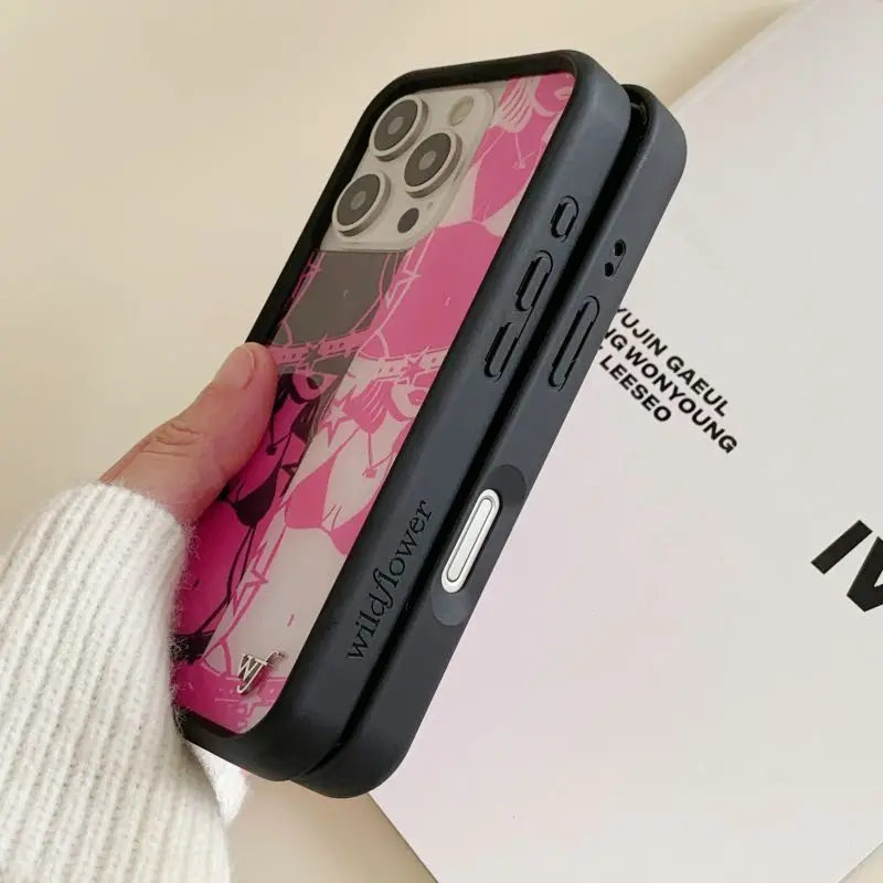 Coque de téléphone à fleurs sauvages 3D pour fille, étui pour iPhone 16 15 14 13 12 Pro Max Plus 16pro 15pro WF, housse de maillot de bain cerf de noël, nouvelle collection