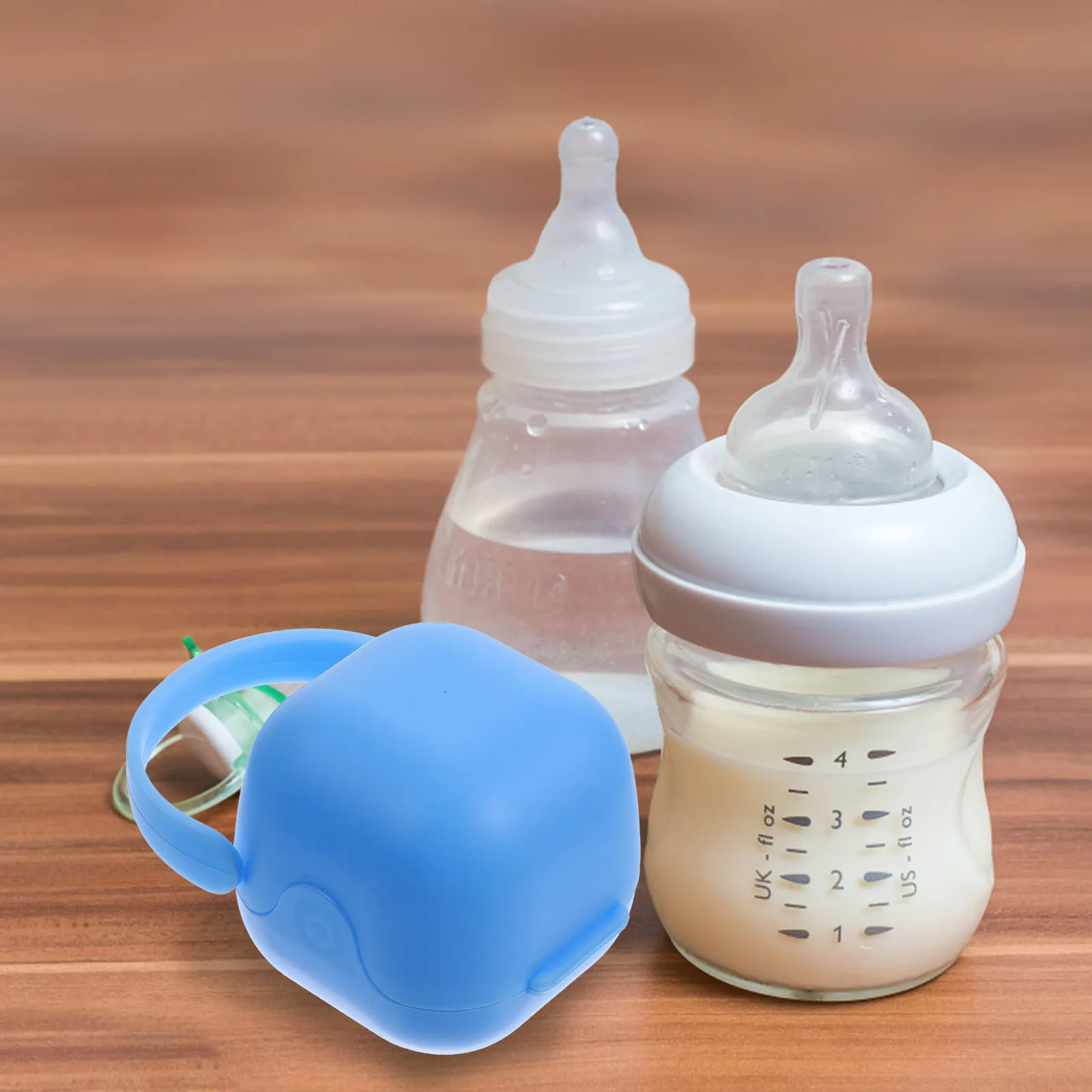 

2pcs Portable Baby Infant Newborns Pacifier Storage Case Holder Storage Box for Travel Outdoor (Blue)