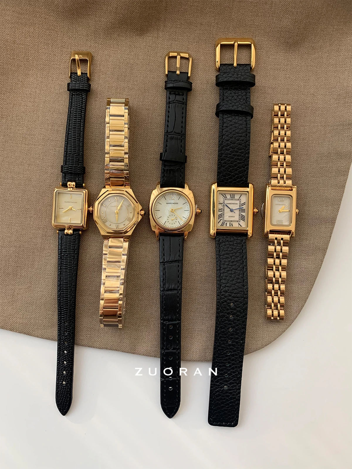 Gold fashion temperament highend commuter noble versatile ladies quartz watch birthday gift woman female watch highquality watch