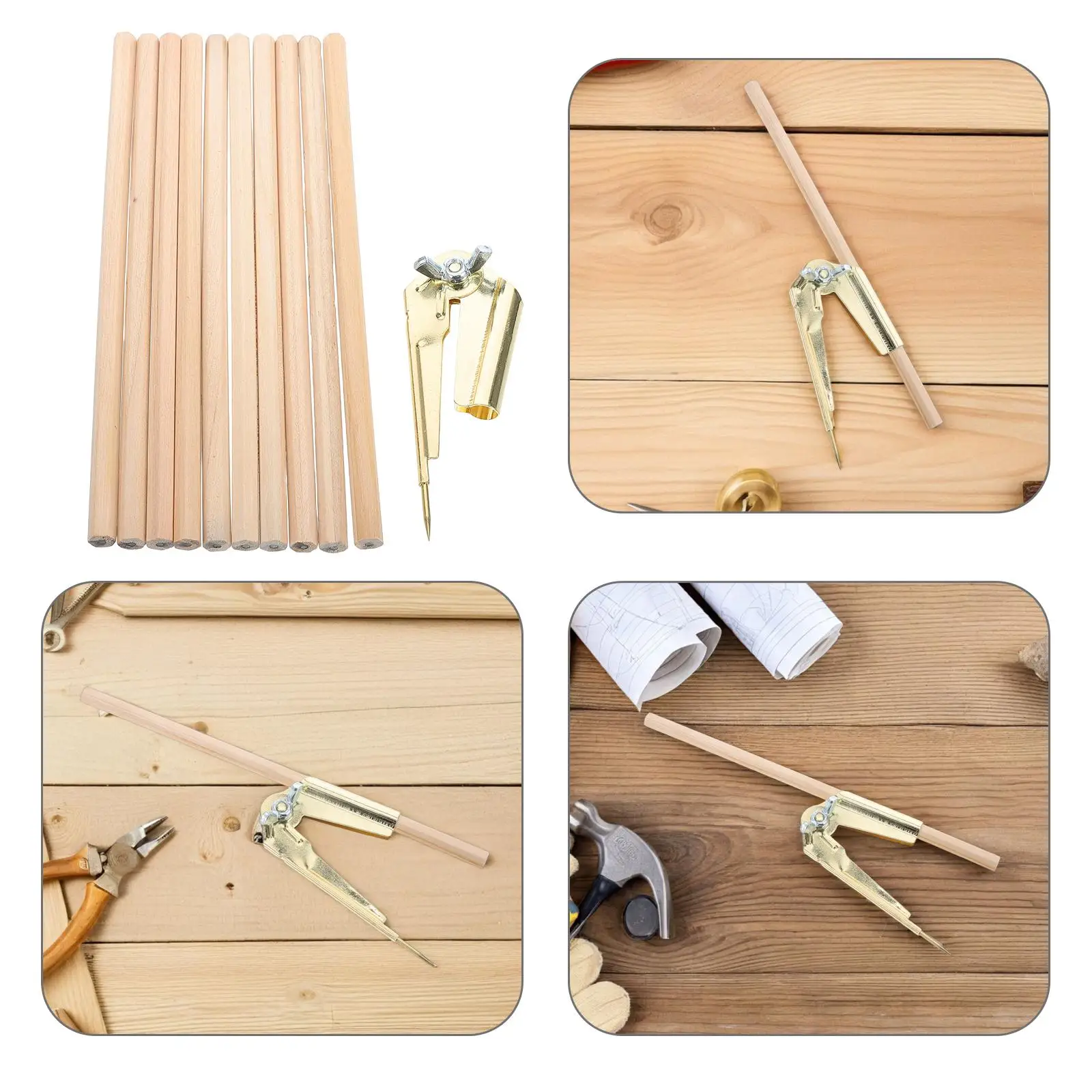 Woodworking Pencil Compass for Drawing Rulers Artists Large Student scribing tool pencil compass multifunctional