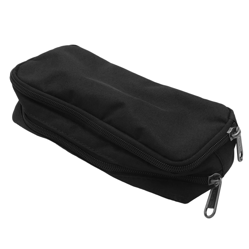 Big Capacity Pencil Case Oxford Storage Pouch Marker Pen Case Simple Stationery Bag School Office Organizer Black