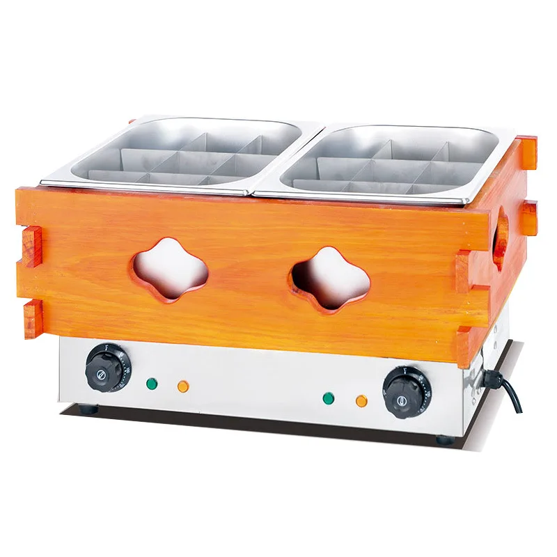 CX 18-grid wooden box Oden cooking machine for commercial pedestrian street convenience store