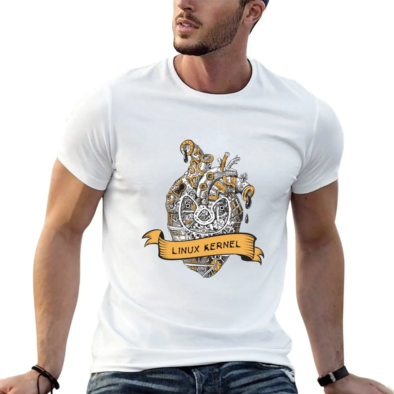 Linux kernel (colored) T-Shirt Large Size Soft Cotton T-Shirt