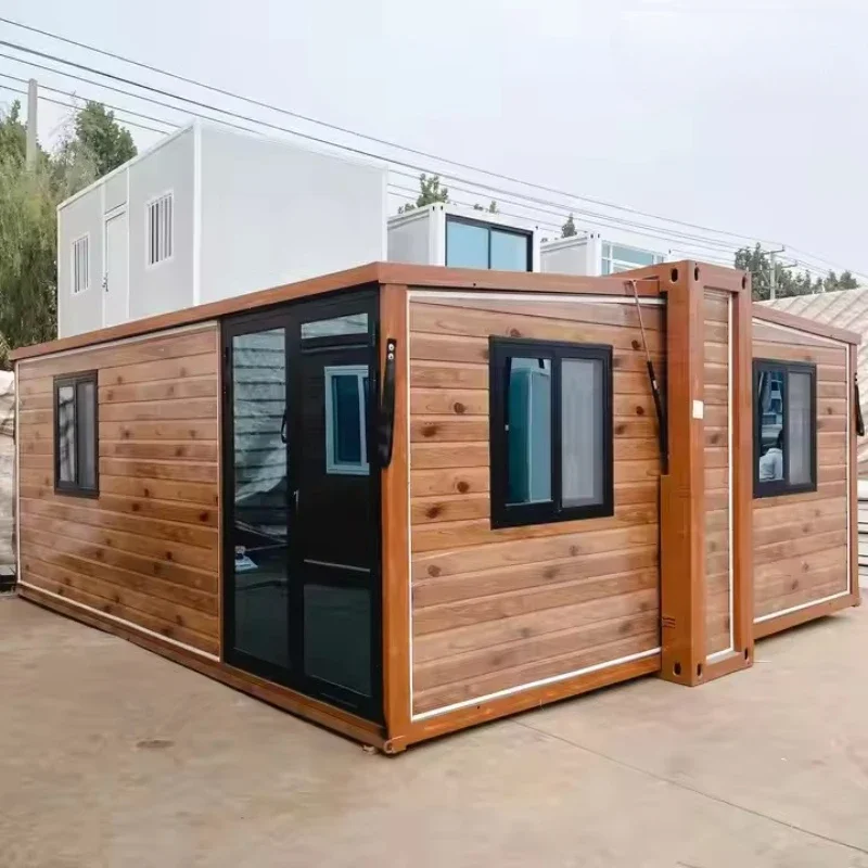 Expandable Container House 20ft 2 Bedroom Quick Build Tiny Home Prefabricated Portable Storage Sheds Garden Rooms Folding Room