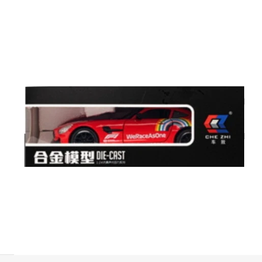 รถโมเดลอัลลอย AMG GT F1 Safety Car ขนาด 1:24 พร้อมเสียงและไฟ ของเล่นรถแบบดึงหลัง ของสะสมสำหรับเด็กผู้ชาย ของตกแต่ง ของขวัญ