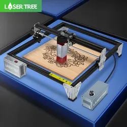 LASER TREE K1 Mini Laser Engraving Machine with 10W Laser Head Laser Engraver Cutter Woodworking Blue Light TTL Laser Module