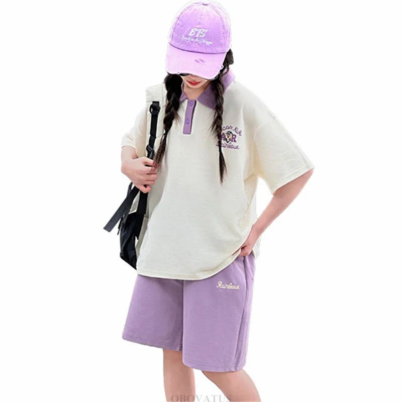 

Baby Girl Fashion Summer Clothing Set 2025 New Arrivals Korean Kids Short Sleeveless Tops + Shorts Streetwear Cool Child Outfits