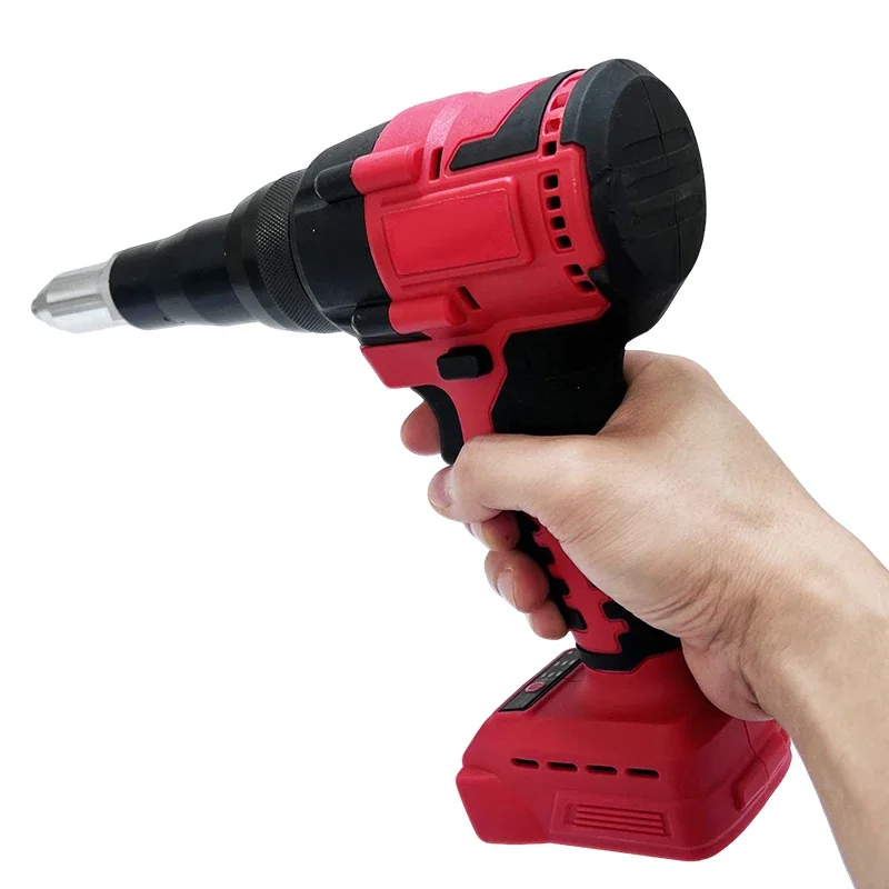 4.8MM Cordless Electric Riveter Gun Brushless Rivet Riveting Tool With LED Light For  Milwaukee New18V Battery For Milwaukee