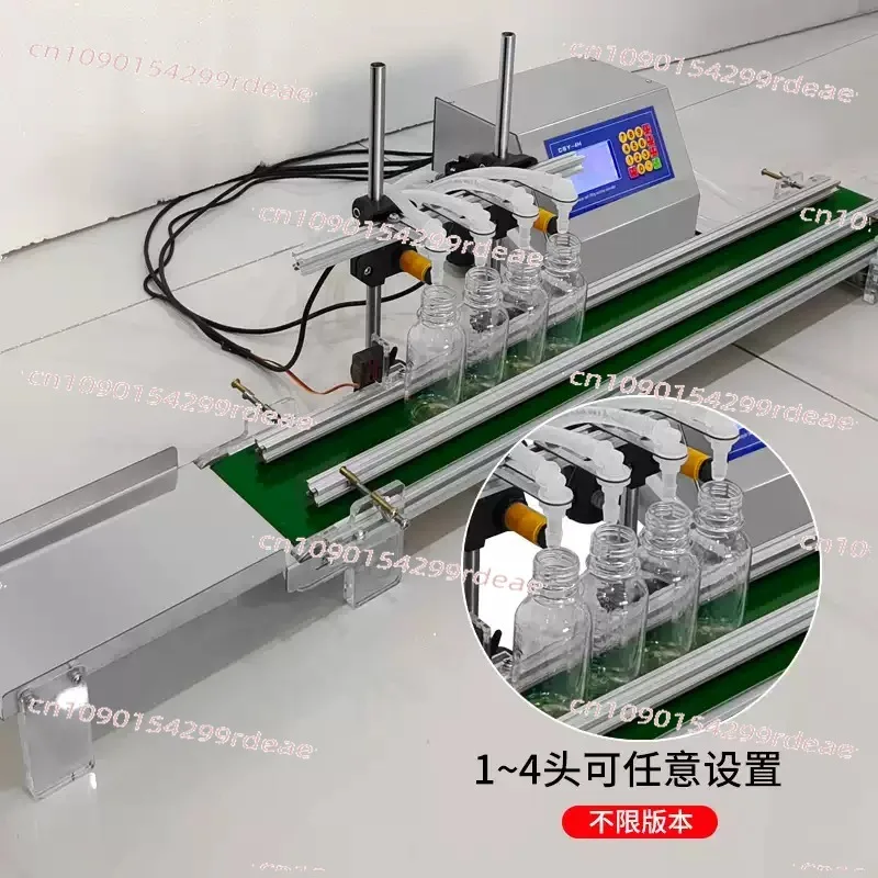 Pipeline conveyor belt filling machine Liquid multi-head filling Automatic sub-packing