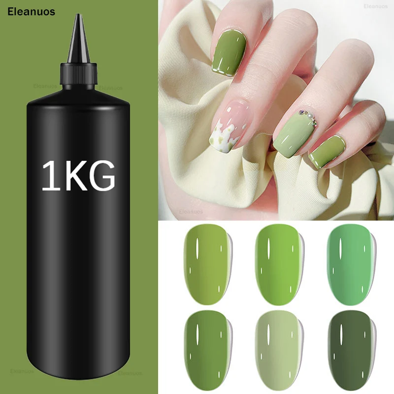 Eleanuos 1kg Gel nail Polish nail salon color bulk gel nail polish raw material immersion nail enhancement UV LED wholesale Gel