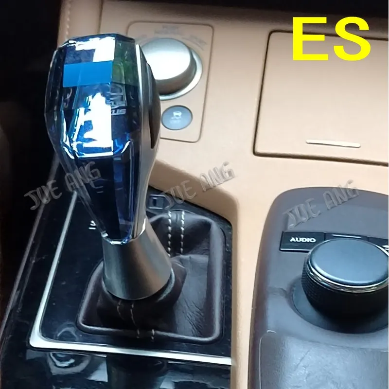 1Pcs Crystal Gear Shift Knob handle LED Atmosphere Light For Lexus ES 200 300 350 240 260 330 250 F SPORT Interior Accessories