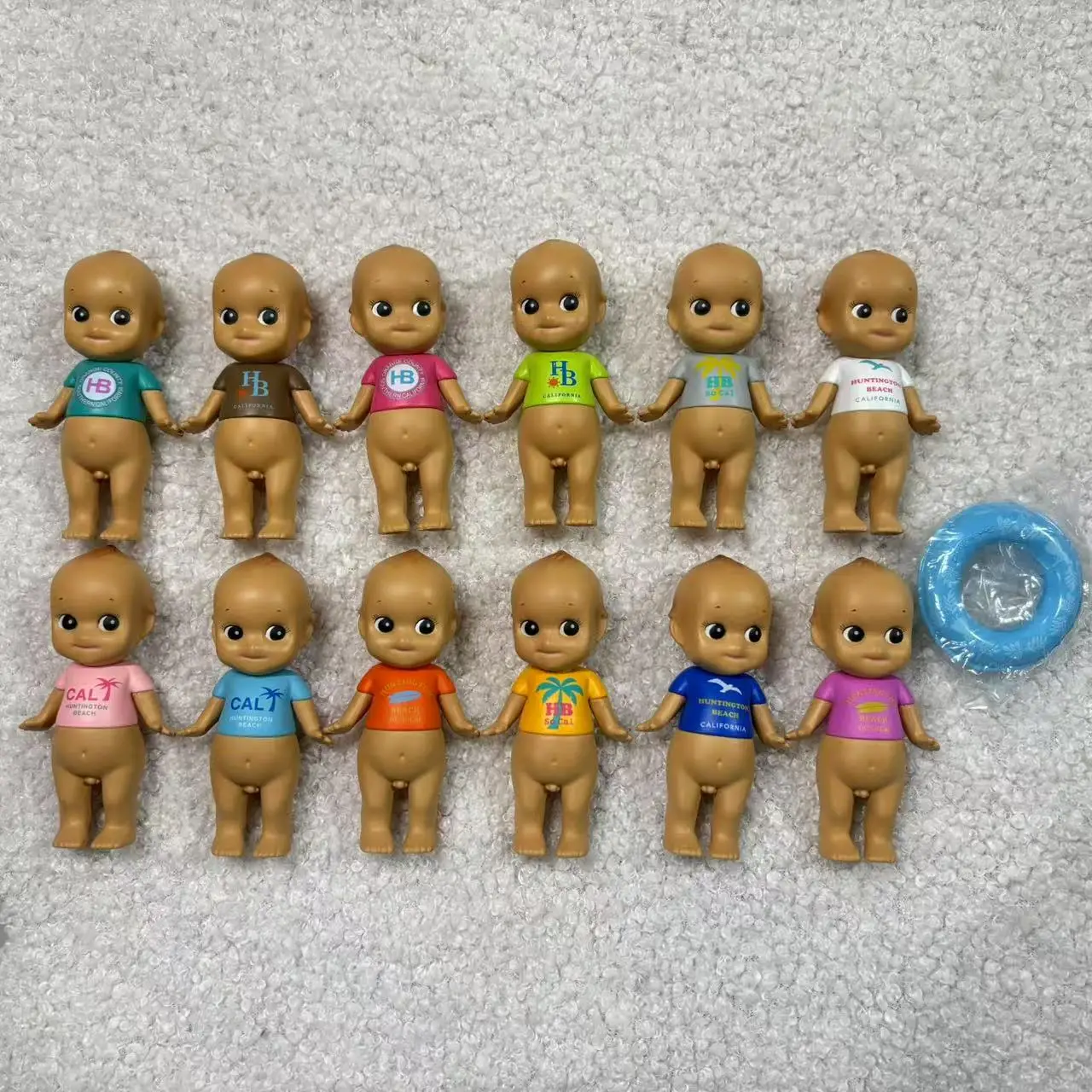 

Мини-фигурка Sonny Angel, летняя серия, Huntington Beach Version 2014, без коробки, без сумки, LIFEGUARD, розовый CAL, белые чайки SAS65200