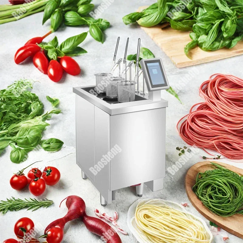 Vertical Stainless Steel 4 Cooking Vegetable Breakfast Cooking Machine LPG Gas /electric Pasta Noodles Boiler