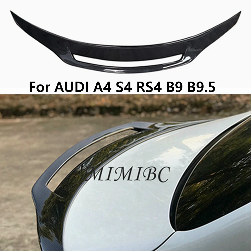 

FOR AUDI A4/S4 B9 B9.5 Sedan GT Style Carbon fiber Rear Spoiler Trunk wing 2016-2020 FRP Forged carbon