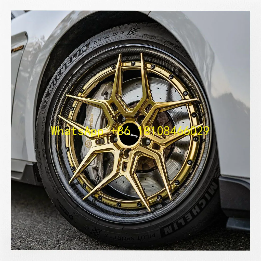 2 قطعة عجلات مزورة عجلات سيارة الركاب 18 "19" 20 "21" 22 بوصة 5x112 5x120 5x114.3 جنوط ألياف الكربون لفيراري Bmw بورش