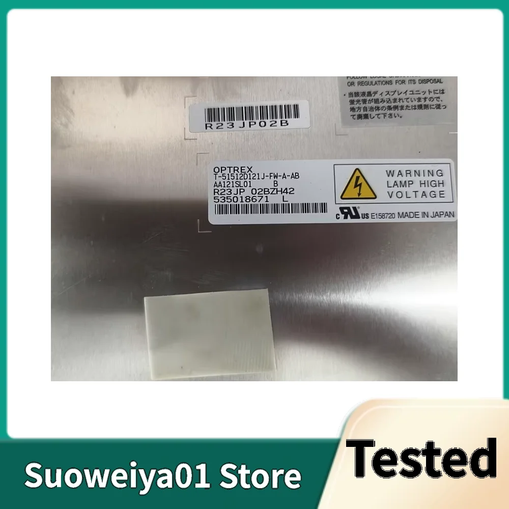 AA121SL01 AA121SL02 Original Monitor de tela de 12,1 polegadas 800 × 600 Testado LCD industrial verificado