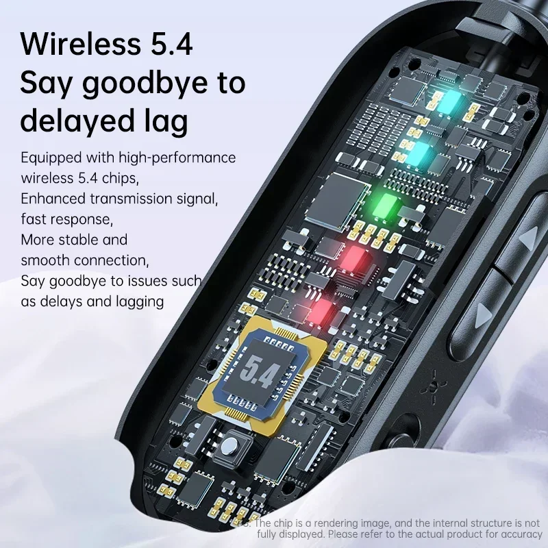 Bluetooth 5.4 Receiver Transmitter Low Latency 3.5mm AUX Jack Wireless Audio Adapter For TV Airplane Car Speaker PC Headphones
