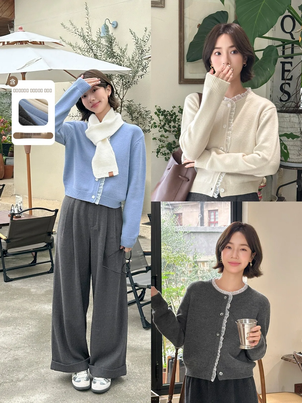 

Синий свитер с воротником-рюшами или повседневный круглый свитер, осенне-зимний, модный, для повседневной носки, мягкий, из смесовой шерсти, длинный вязаный топ