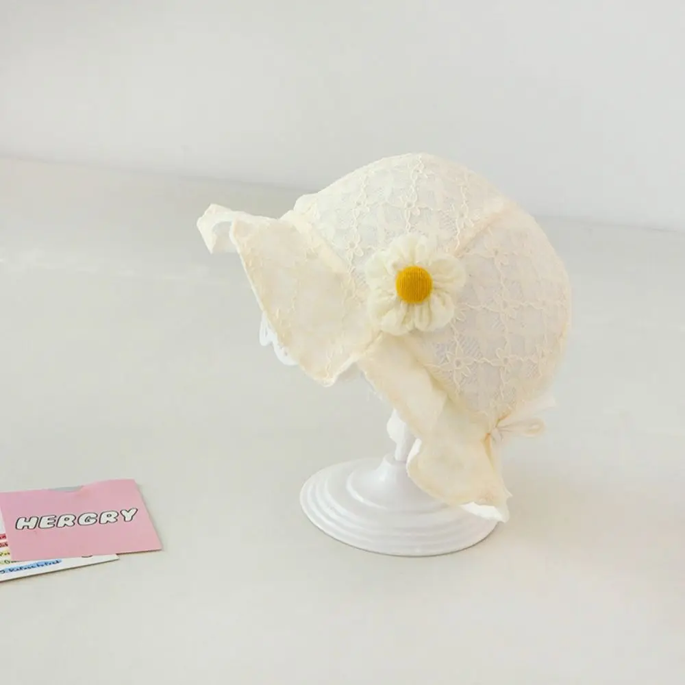 

Fashion Lace Ruffle Newborn Sun Hat Sweet Sunscreen Infant Bucket Hat Ruffle Princess Baby Fisherman Hat Summer