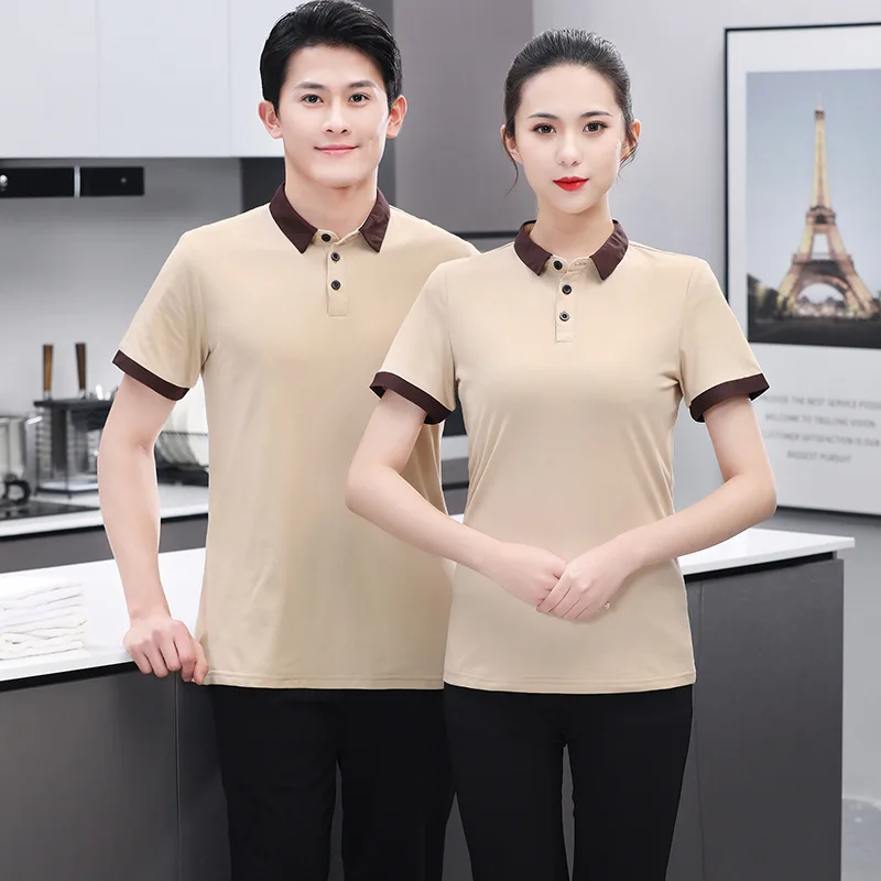 

Cleaning Work Clothes Short Sleeve T-shirt Female Hotel Guest Room Hotel Cleaning Attendant Property Aunt Long Sleeve PA Suit