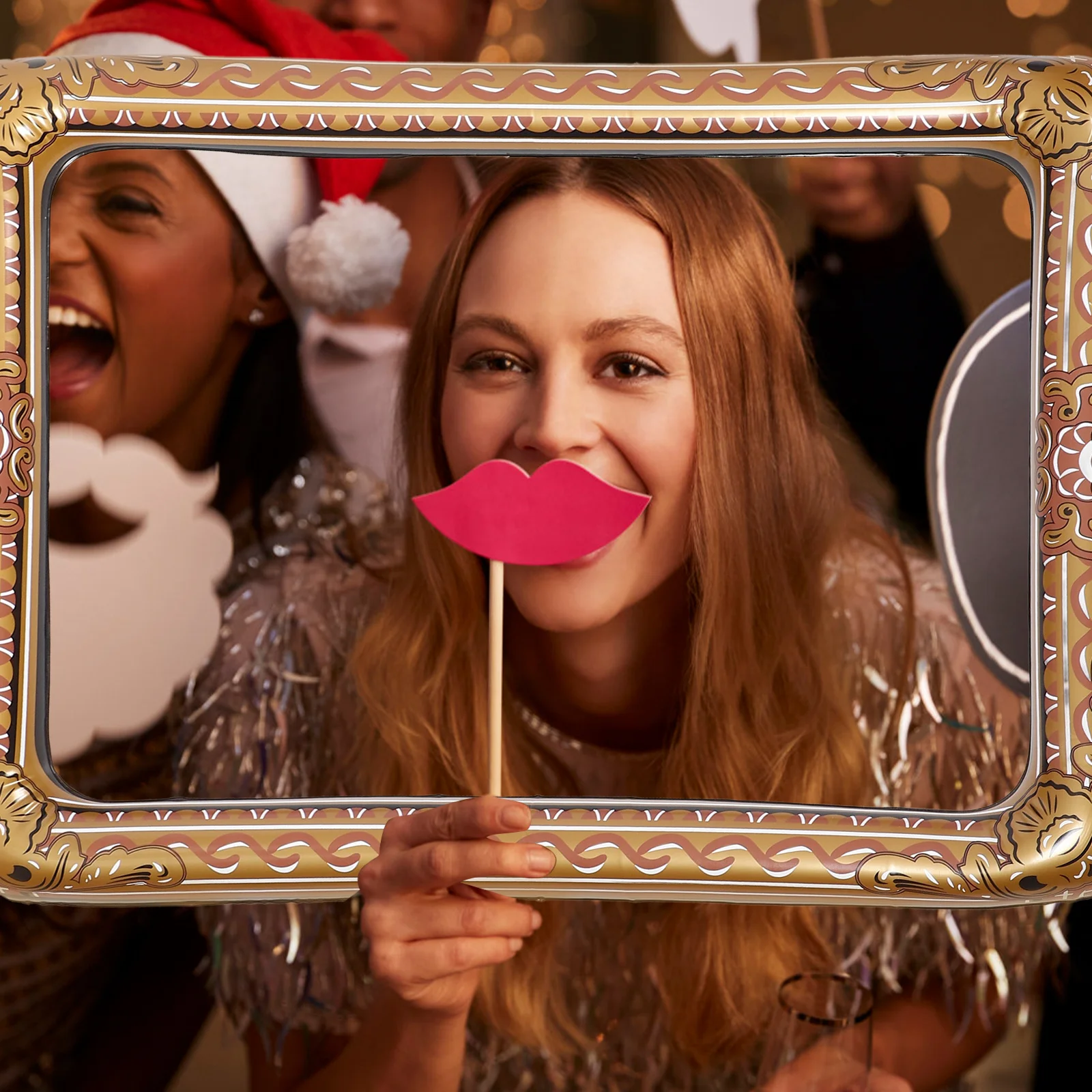 

Inflatable Photo Frame Selfie Picture Frame Specially Designed for Party to Add Festive Atmosphere Inflatable Photo Prop